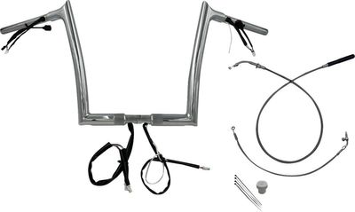 Styre Fat Baggers EZ H-bar Install 1-1/4" krom Touring 23-upp