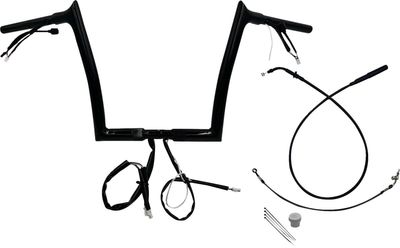 Styre Fat Baggers EZ H-bar Install 1-1/4" svart Touring 23-upp