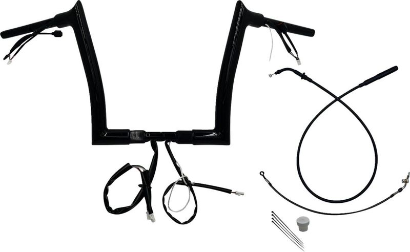 Styre Fat Baggers EZ Install 12 1-1/2" svart Touring 23-upp