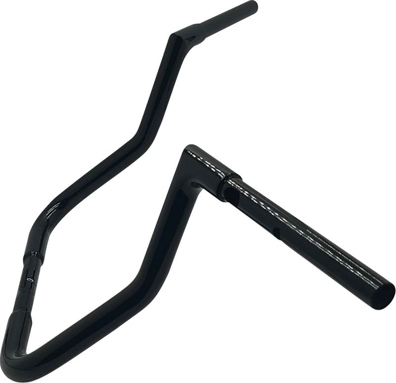 Styre Fat Baggers EZ Install Reduced 1-1/4" platt matt svart Touring 23-upp