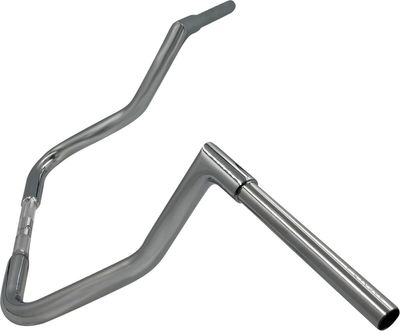 Styre Fat Baggers EZ 1-1/4" platt matt krom Touring 08-24, Trike 14-21