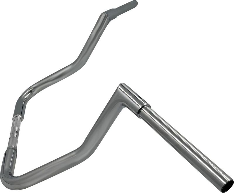 Styre Fat Baggers EZ 1-1/4" platt matt krom Touring 08-24, Trike 14-21