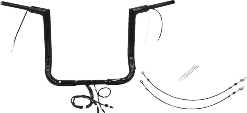 Styrsats Fat Baggers EZ Wired 1-1/2" 1.514 platt Touring 14-15, Trike 14-15 blå