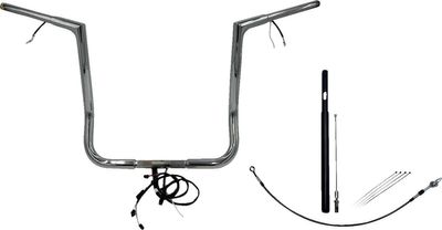 Styrsats Fat Baggers EZ Wired 16 1.251621+FL 1-1/4" platt Touring 21-upp, Trike 21 krom