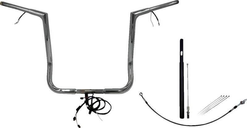 Styrsats Fat Baggers EZ Wired 16 1.251621+FL 1-1/4" platt Touring 21-upp, Trike 21 krom