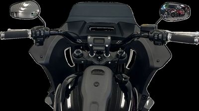 Styre Fat Baggers EZ 1-1/4" rund svart Softail 18-upp
