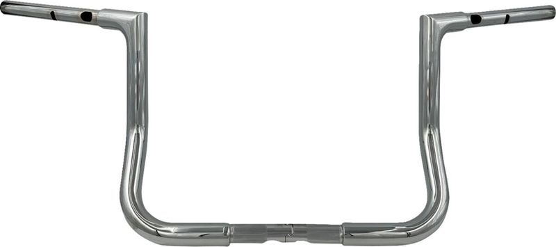 Styre Fat Baggers EZ H-bar 12 Flhx/se 1-1/4" 1.25 platt matt krom Touring 23-upp
