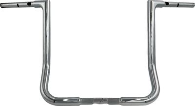 Styre Fat Baggers EZ H-bar 16 1-1/4" 1.25 platt matt krom Touring 23-upp