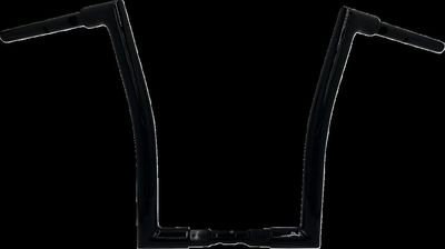 Styre Fat Baggers EZ 16 1-1/2" platt matt svart Touring 23-upp, Softail 25-upp