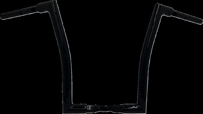 Styre Fat Baggers EZ 16 1-1/2" platt matt svart Touring 23-upp, Softail 25-upp