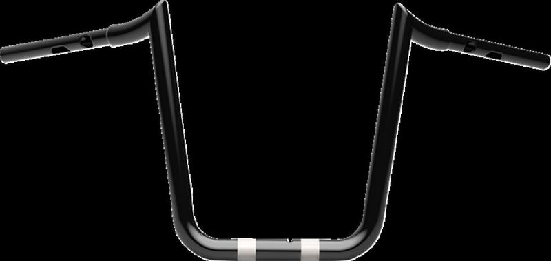 Styre LA Choppers Prime 12 12B 1-1/4" svart Touring 23-upp