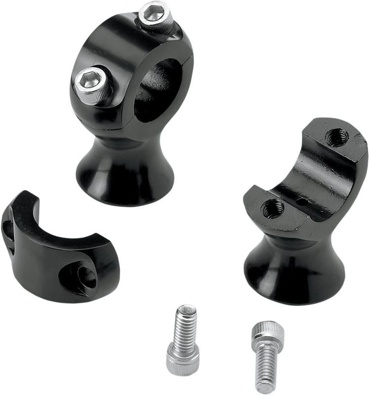 Styre risers Biltwell Slimline 1-3/4" 1" 1"/25.4mm handlebars blanksvart