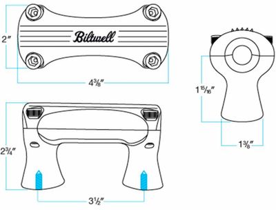 Risers Biltwell 1.75 polerad