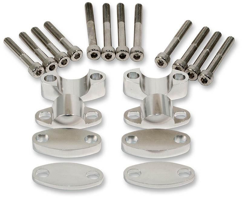 Riser styre Emgo 7/8 aluminium silver