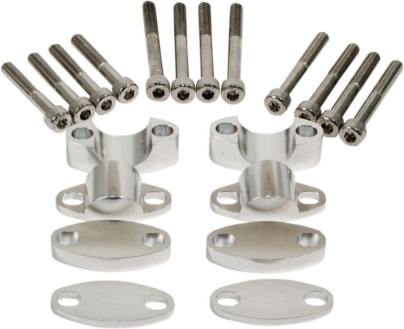Riser styre Emgo 1 1/8ALUM aluminium silver