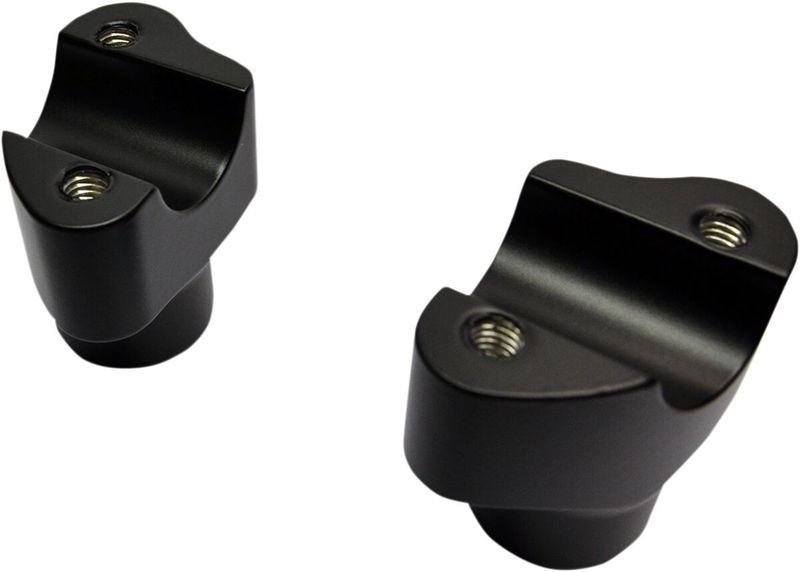 Risers Drag Specialties Buffalo 1.5 billet aluminium matt svart