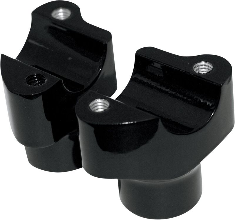 Risers Drag Specialties Buffalo 1.5 billet aluminium svart