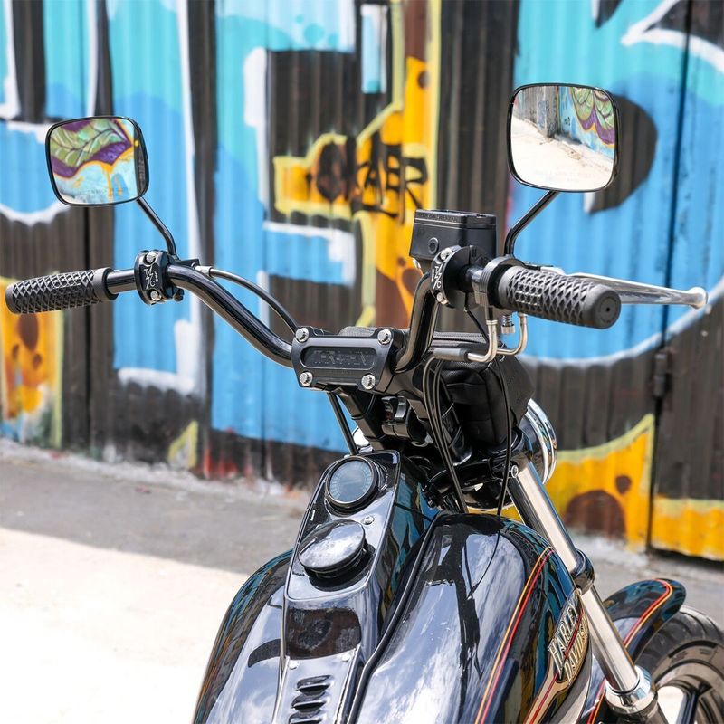 Risers Thrashin Supply 6-1/2 6.5 H-D 73-upp svart