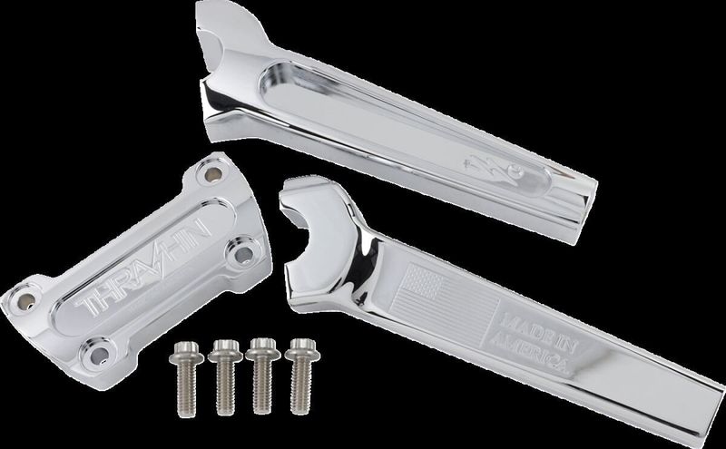 Risers Thrashin Supply 8 rak H-D 73-upp krom