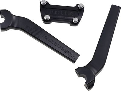 Risers Thrashin Supply 9-1/2 9.5 H-D 73-upp svart