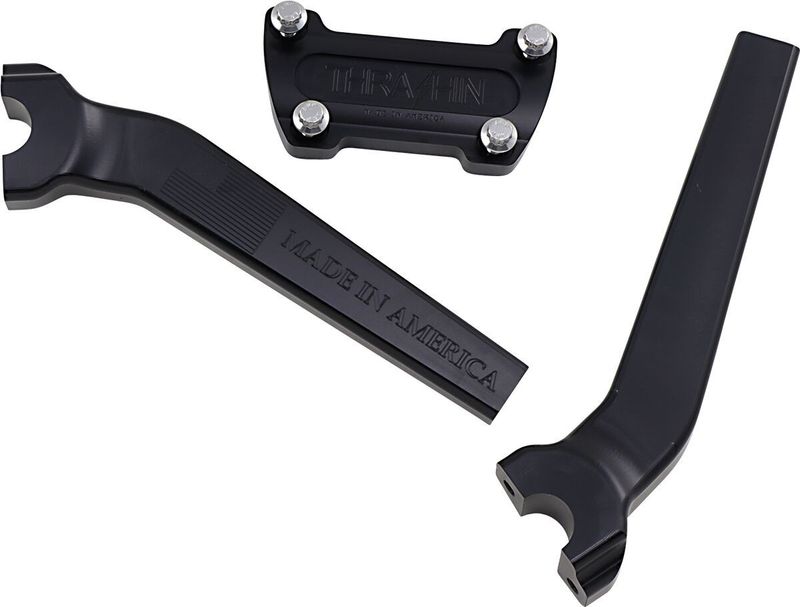 Risers Thrashin Supply 9-1/2 9.5 H-D 73-upp svart