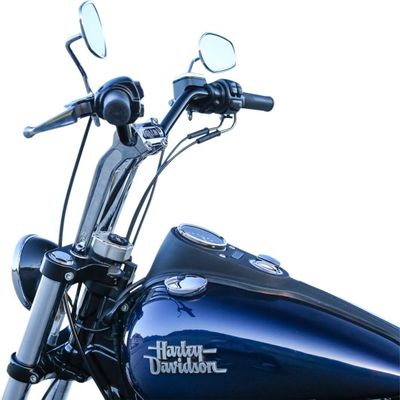 Risers Thrashin Supply 9-1/2 9.5 H-D 73-upp krom