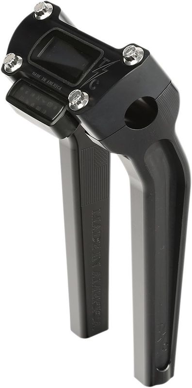 Risers Thrashin Supply 9-1/2 9.5 svart Softail 18-upp