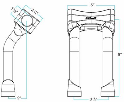 Risers Biltwell Murdock O 8 Pullback krom