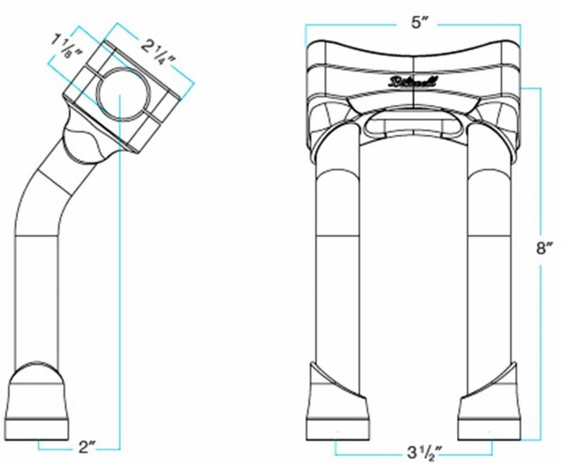 Risers Biltwell Murdock O 8 Pullback krom