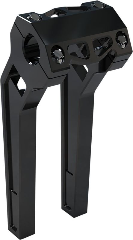 Risers LA Choppers 10 1-1/4 svart anodiserad
