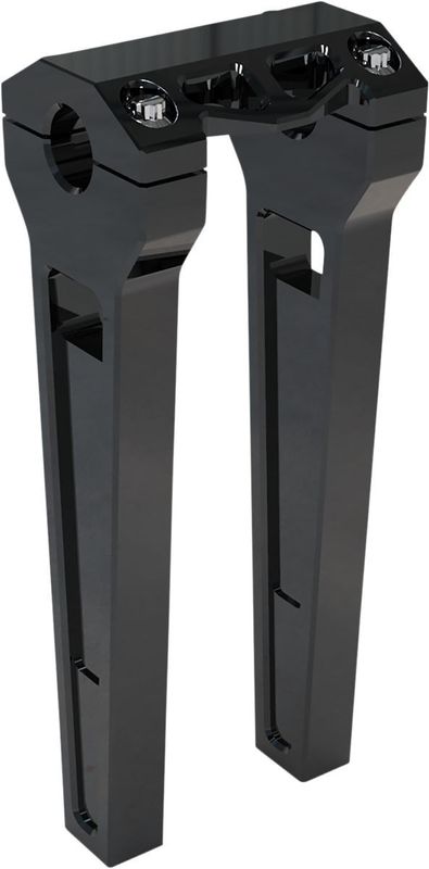 Risers LA Choppers 10 1 svart anodiserad rak