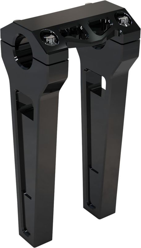 Risers LA Choppers 8 1-1/4 svart anodiserad rak