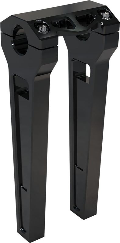Risers LA Choppers 10 1-1/4 svart anodiserad rak