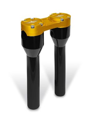 Risers HeinzBikes Clubstyle 8" 1" rak svart guld