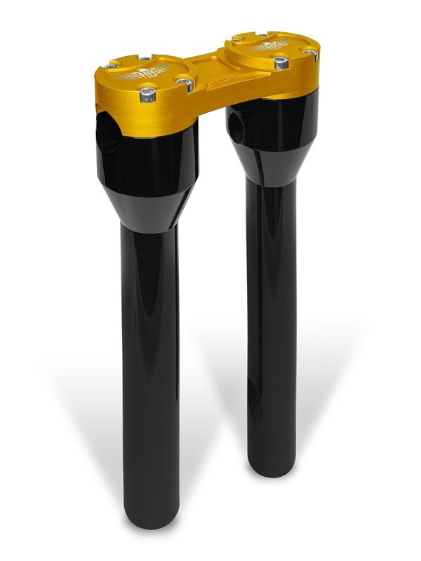 Risers HeinzBikes Clubstyle 12" rak svart/guld