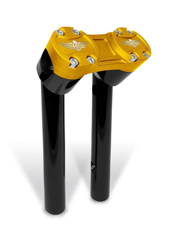 Risers HeinzBikes Clubstyle 8" 1" 25.4 svart guld