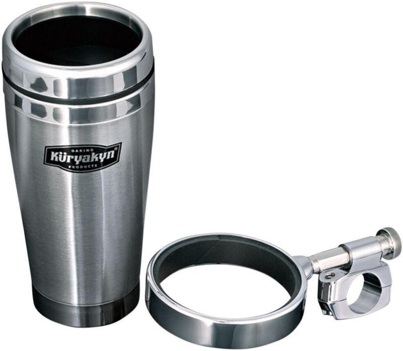 Hållare Kuryakyn Drink Mug 1 W/mug rostfri krom