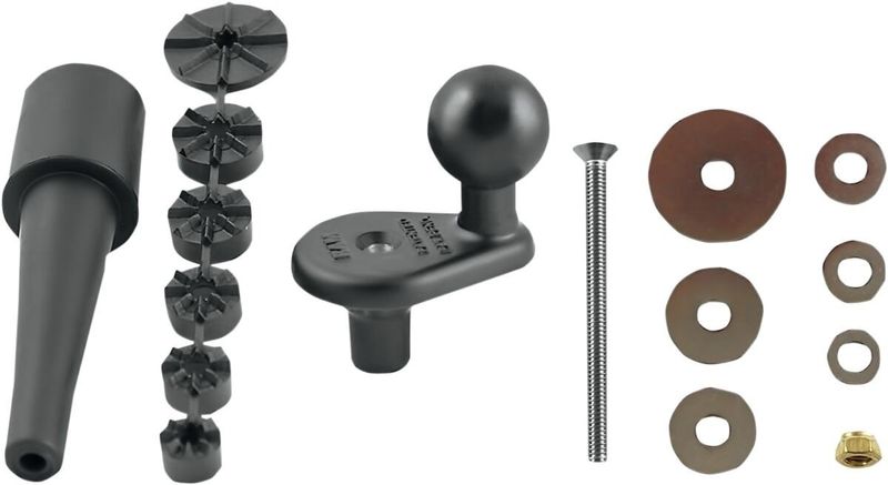 Fästbas styrstam RAM Mounts 1" kula