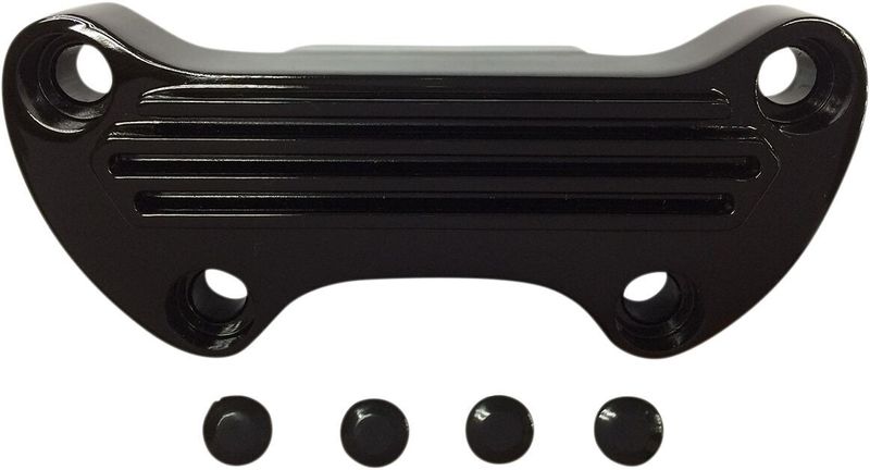 Styrklammer Drag Specialties Finned svart H-D 72-08