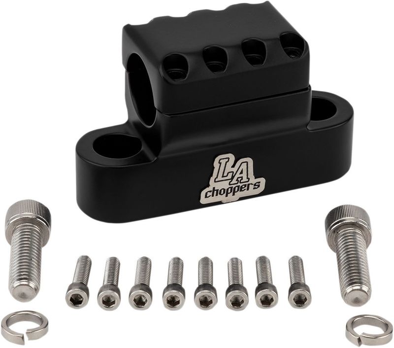 Styrklammer LA Choppers Kage svart LA-7335-XXCM