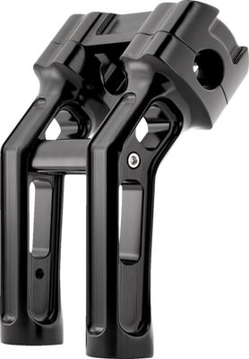 Risers Arlen Ness Method 7" svart Softail with OEM digital gauge