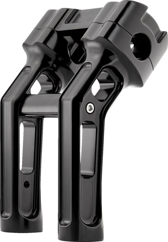 Risers Arlen Ness Method 7" svart Softail with OEM digital gauge