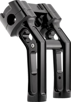 Risers Arlen Ness Method 7" svart Softail with OEM digital gauge