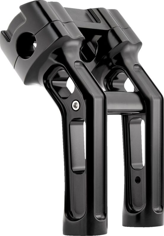 Risers Arlen Ness Method 7" svart Softail with OEM digital gauge