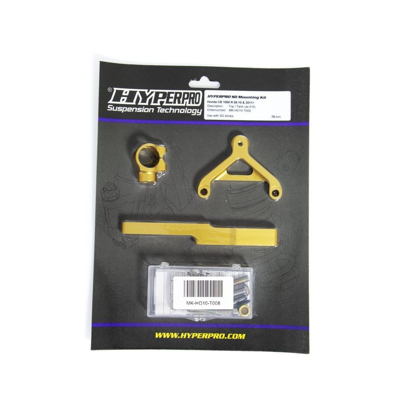 Monteringssats styrdämpare Hyperpro guld Honda CBR 600 RR / CBR 600 RR ABS 07-upp