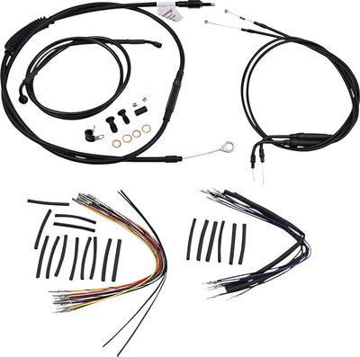 Vajer- och slangsats Burly Apehanger 14" FLST 00-06