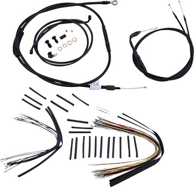 Vajer- och slangsats Burly Apehanger 14" FXST 07-10