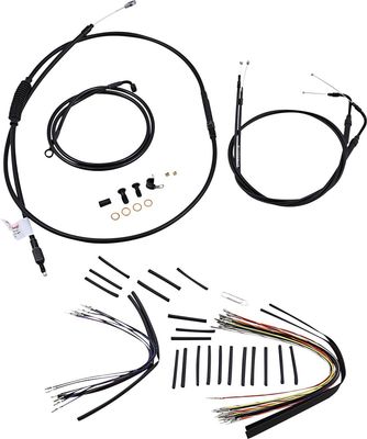 Vajer- och slangsats Burly Apehanger 16" FLST 07-10