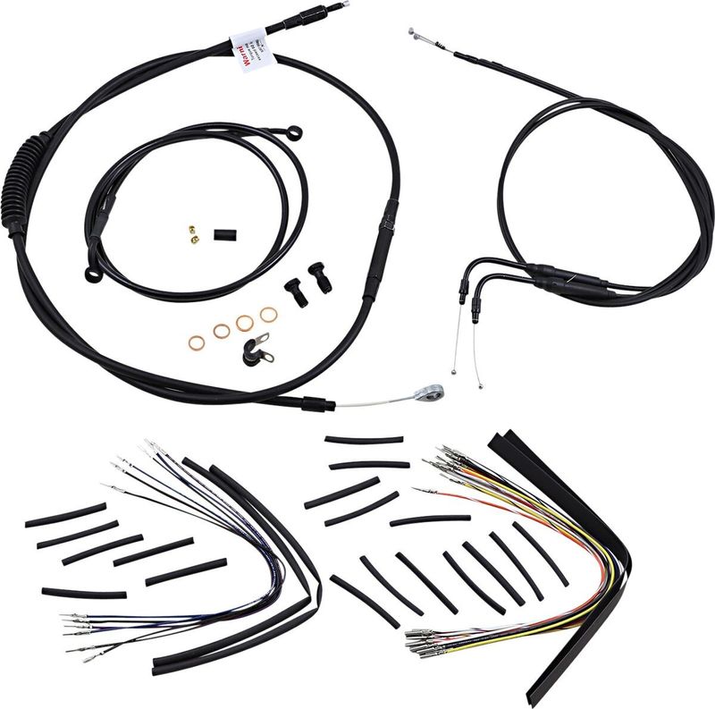Vajer- och slangsats Burly Apehanger 16" FXST 00-06