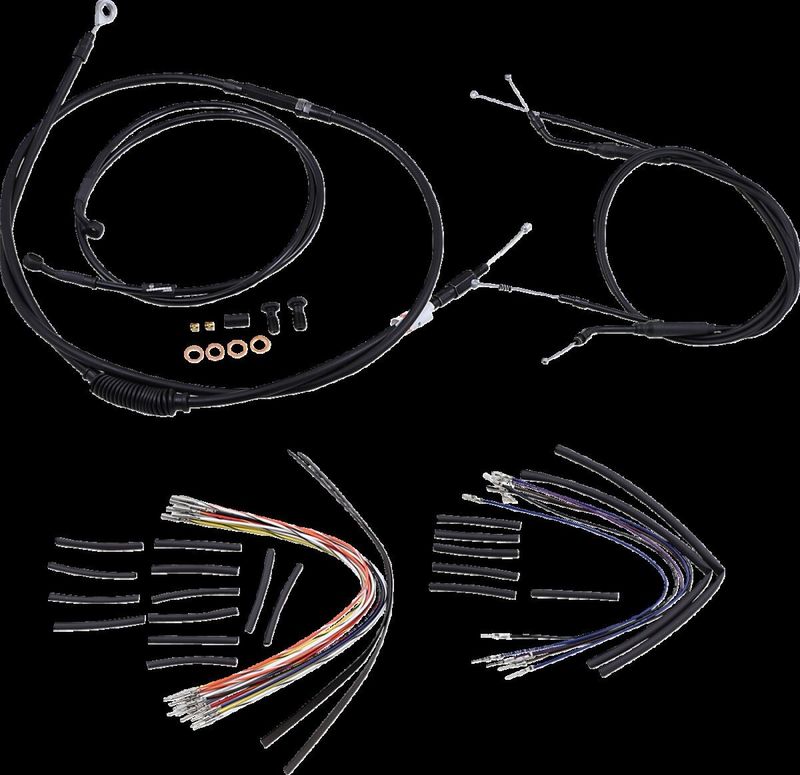 Vajer- och slangsats Burly Apehanger 14" Dyna 96-05